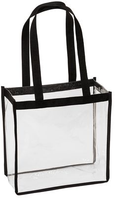 Port Authority ® Clear Stadium Tote Bag  11.75"h x 11.75"w x 5.75"d